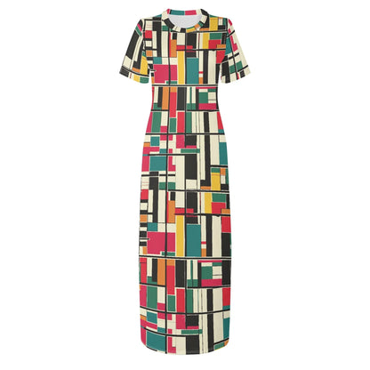 geometry-v2-short-sleeve-long-dress-long-dress-jlr-design-48432 - JLR Design