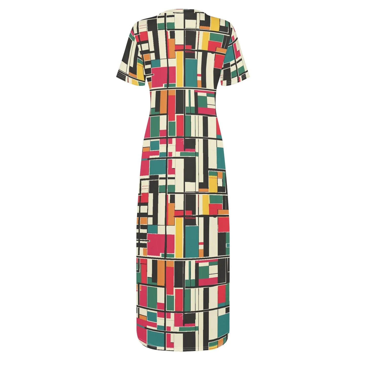 geometry-v2-short-sleeve-long-dress-long-dress-jlr-design-68379 - JLR Design