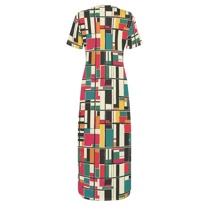 geometry-v2-short-sleeve-long-dress-long-dress-jlr-design-68379 - JLR Design