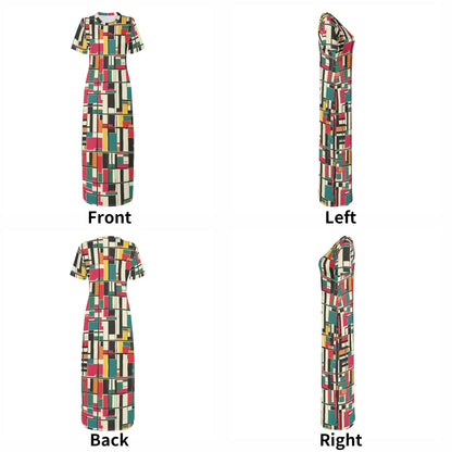 geometry-v2-short-sleeve-long-dress-long-dress-jlr-design-73658 - JLR Design