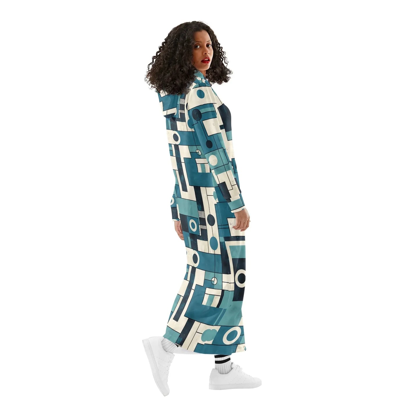 bequemes-leichtes-hoodie-kleid-geometry-v3-hoodiekleid-jlr-design-82207 - JLR Design