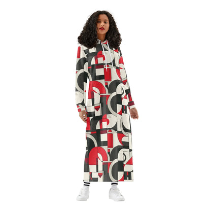bequemes-leichtes-hoodie-kleid-geometry-v4-hoodiekleid-jlr-design-43925 - JLR Design