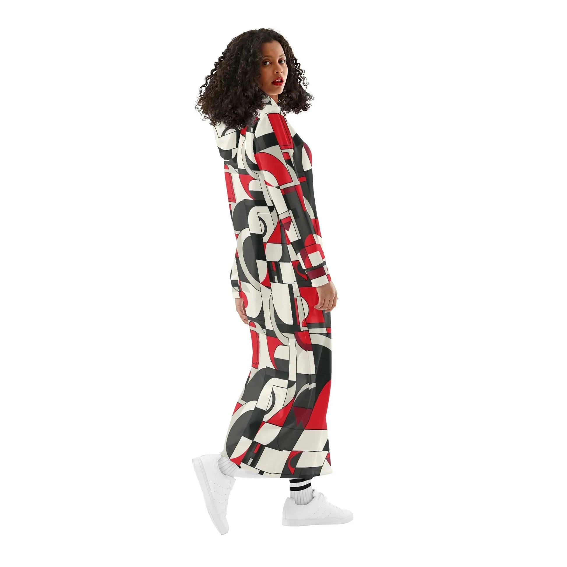 bequemes-leichtes-hoodie-kleid-geometry-v4-hoodiekleid-jlr-design-94413 - JLR Design