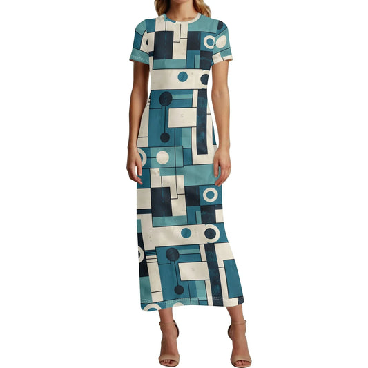 geometry-v4-short-sleeve-long-dress-long-dress-jlr-design-30869 - JLR Design