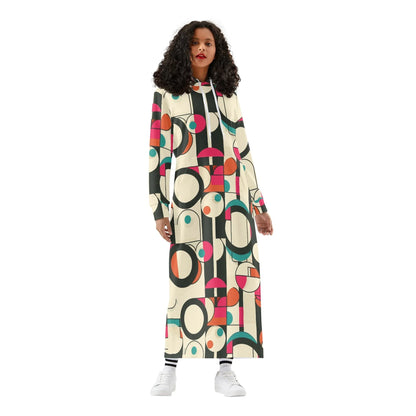 bequemes-leichtes-hoodie-kleid-geometry-v5-hoodiekleid-jlr-design-19014 - JLR Design