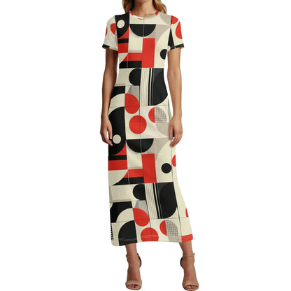 geometry-v5-short-sleeve-long-dress-long-dress-jlr-design-53663 - JLR Design