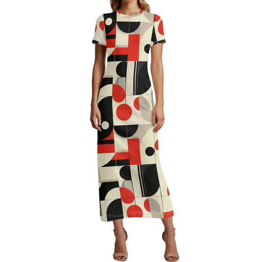 geometry-v5-short-sleeve-long-dress-long-dress-jlr-design-53663 - JLR Design