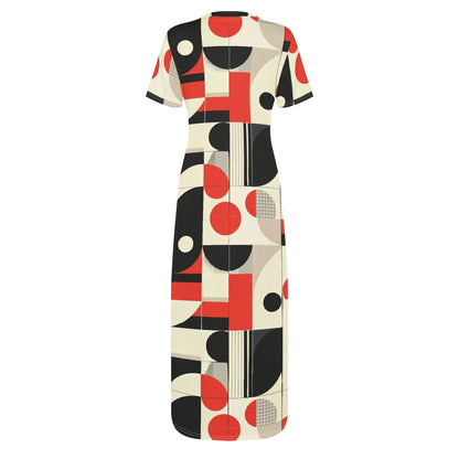 geometry-v5-short-sleeve-long-dress-long-dress-jlr-design-12912 - JLR Design
