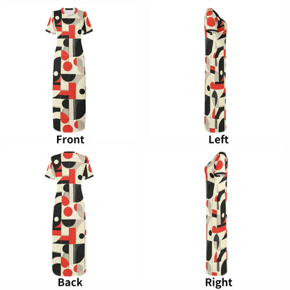 geometry-v5-short-sleeve-long-dress-long-dress-jlr-design-82087 - JLR Design