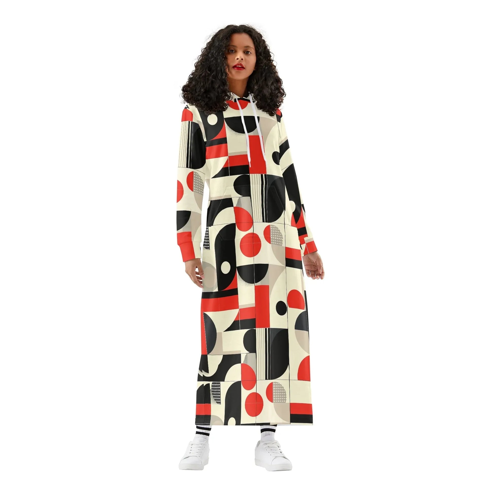 bequemes-leichtes-hoodie-kleid-geometry-v6-hoodiekleid-jlr-design-93212 - JLR Design