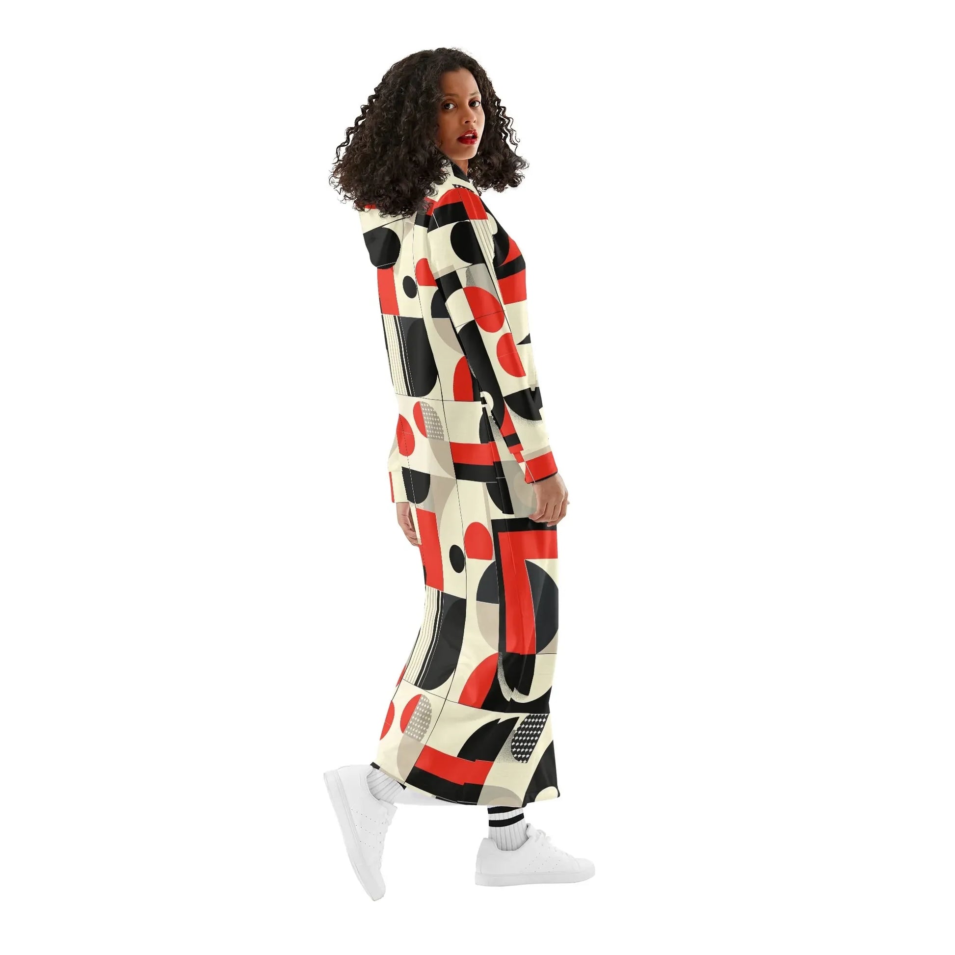 bequemes-leichtes-hoodie-kleid-geometry-v6-hoodiekleid-jlr-design-98975 - JLR Design