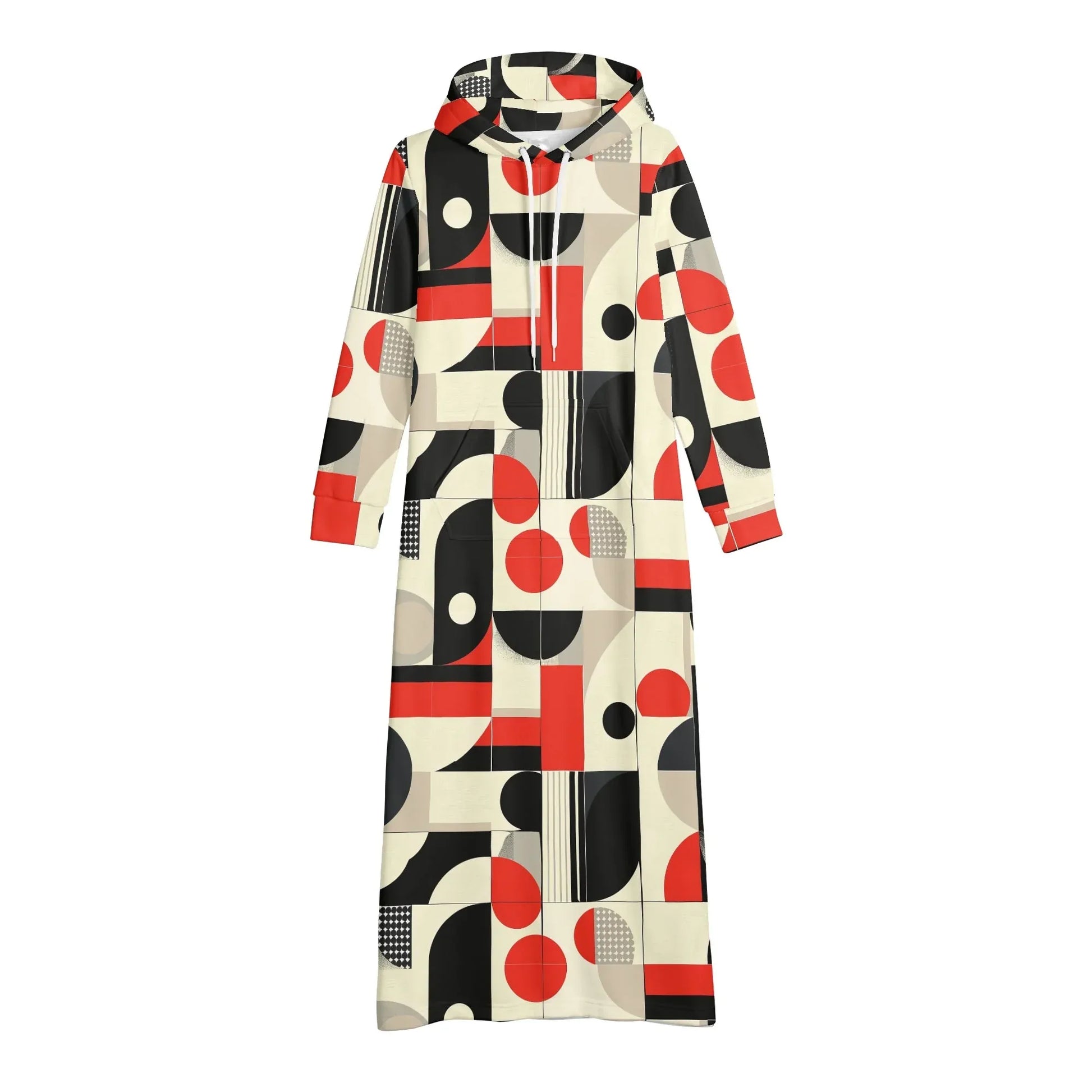 bequemes-leichtes-hoodie-kleid-geometry-v6-hoodiekleid-jlr-design-83693 - JLR Design