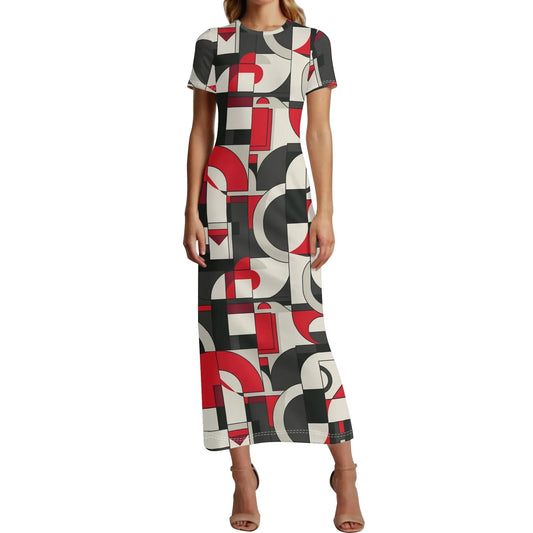 geometry-v7-short-sleeve-long-dress-long-dress-jlr-design-33144 - JLR Design