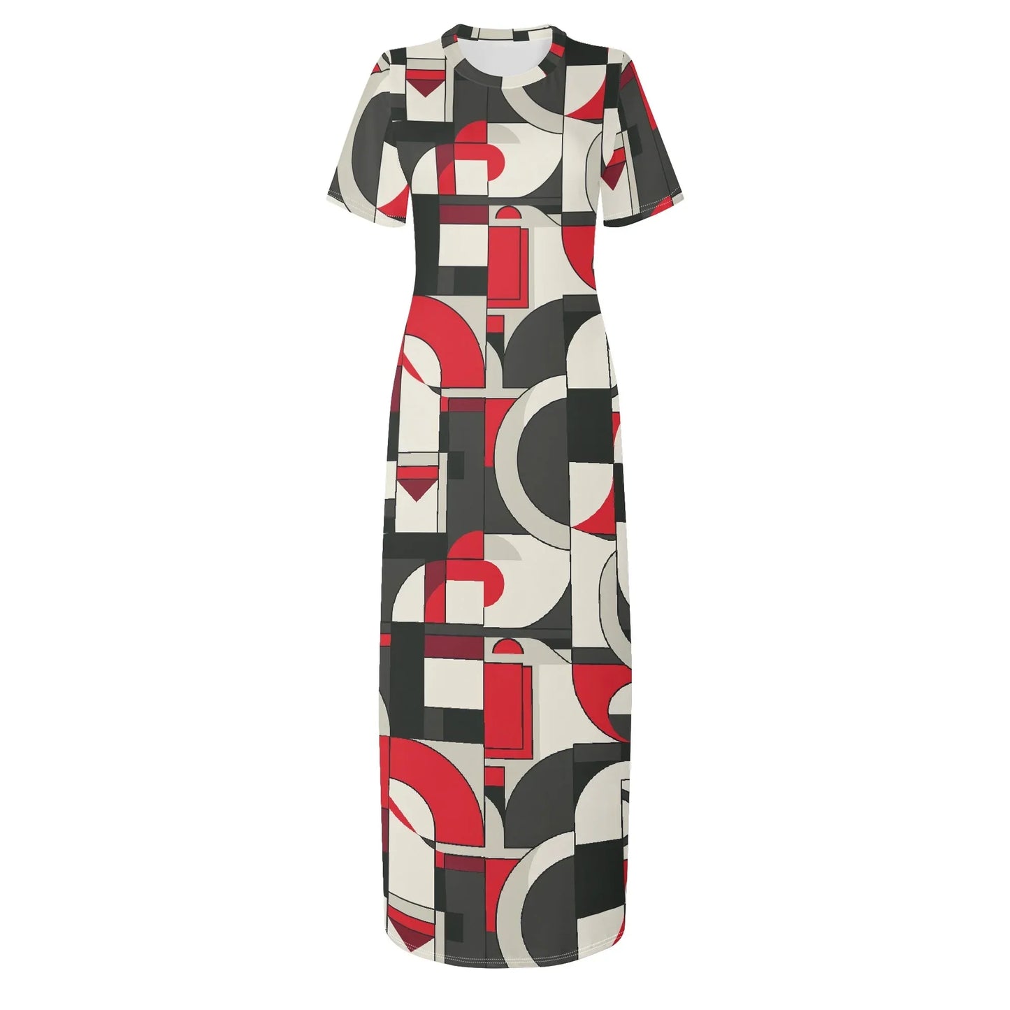 geometry-v7-short-sleeve-long-dress-long-dress-jlr-design-18720 - JLR Design