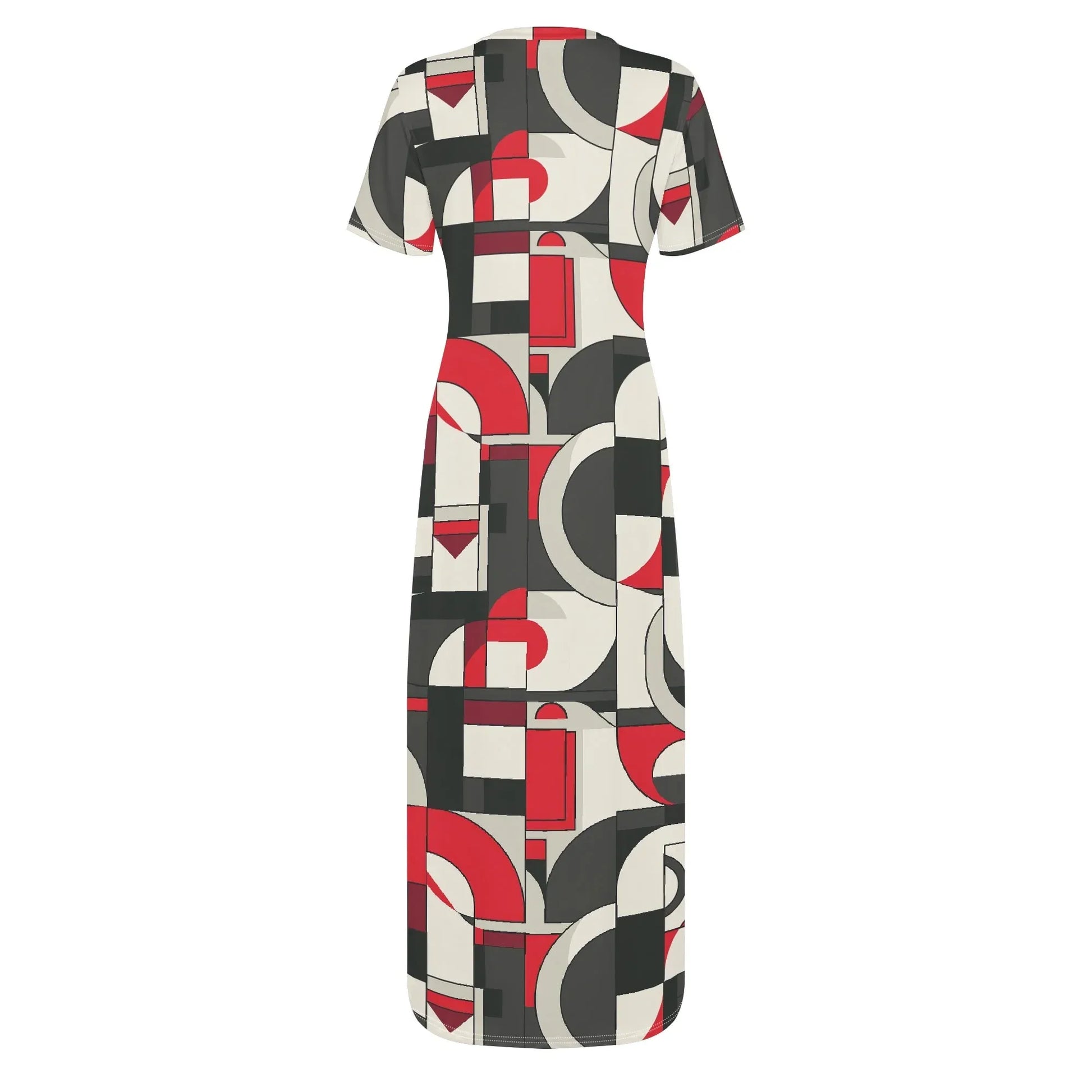 geometry-v7-short-sleeve-long-dress-long-dress-jlr-design-74615 - JLR Design