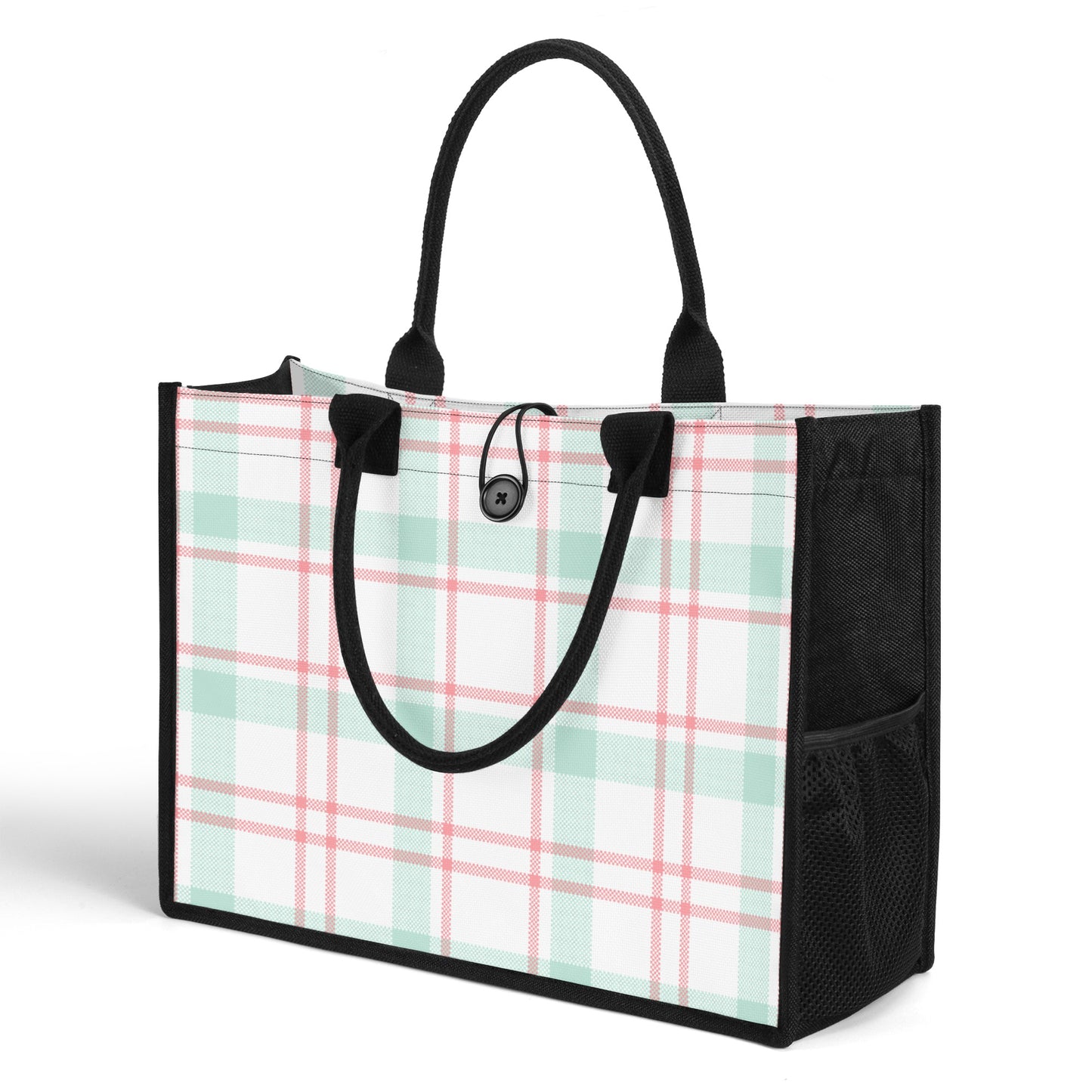 Gestreifte Canvas Shopper Tasche Einkaufstasche JLR Design