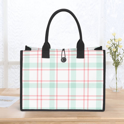 Gestreifte Canvas Shopper Tasche Einkaufstasche JLR Design