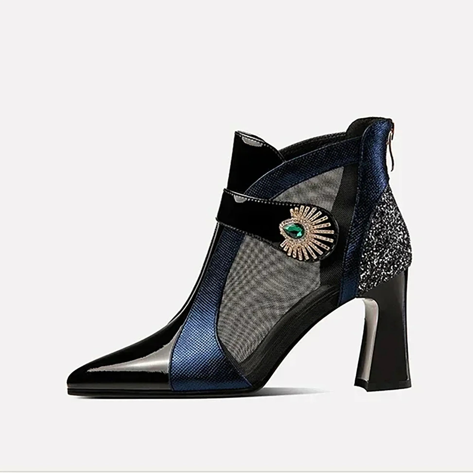 glamourose-mesh-sandalen-mit-blockabsatz-high-heels-jlr-design-71597 - JLR Design