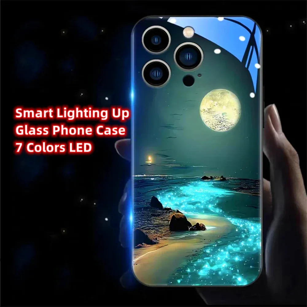 glowing-beach-led-handyhulle-fur-iphone-131415minipluspropromax-phone-case-jlr-design-16185 - JLR Design