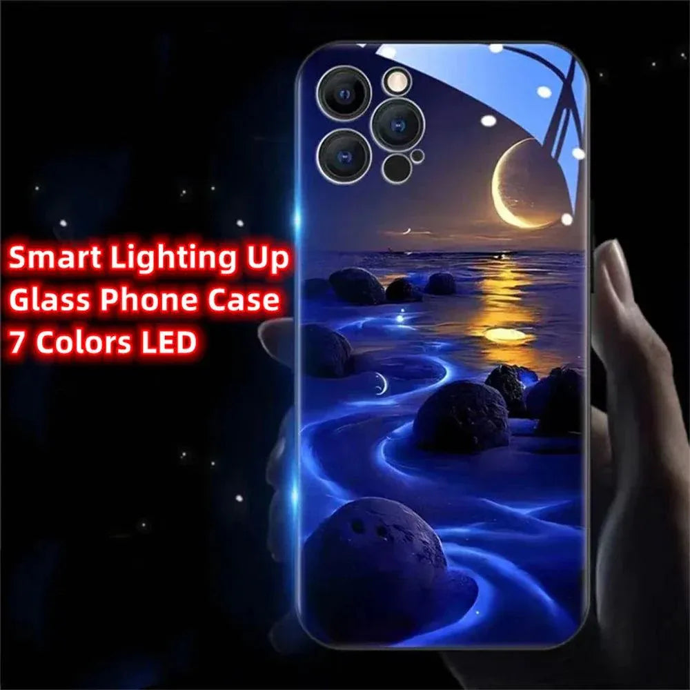 glowing-beach-led-handyhulle-fur-iphone-131415minipluspropromax-phone-case-jlr-design-45206 - JLR Design