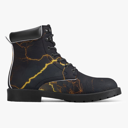 Gold Thunder Leder Boots | Stylische und Warme Winterstiefel Boots JLR Design
