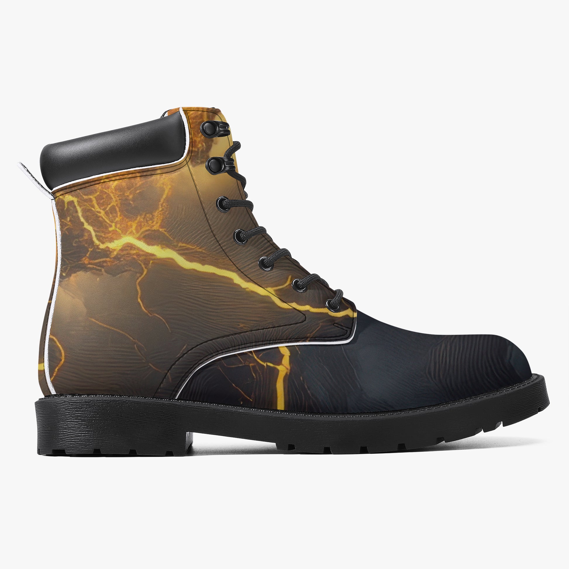 Gold Thunder Leder Boots | Stylische und Warme Winterstiefel Boots JLR Design