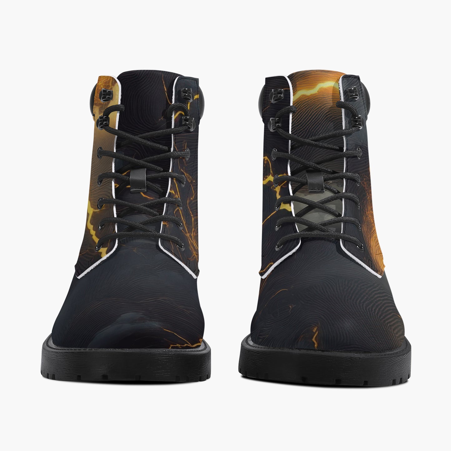 Gold Thunder Leder Boots | Stylische und Warme Winterstiefel Boots JLR Design