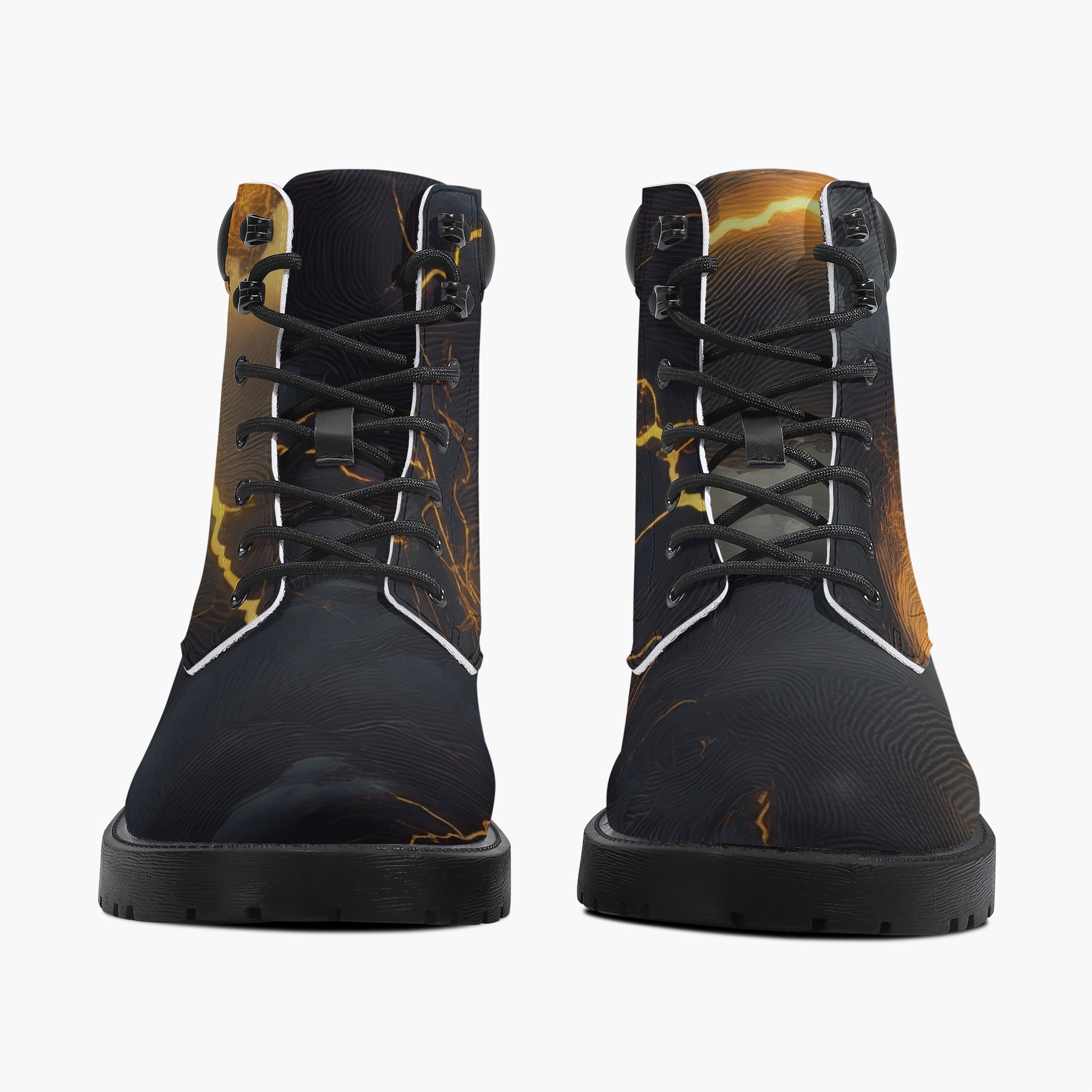 Gold Thunder Leder Boots | Stylische und Warme Winterstiefel Boots JLR Design