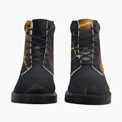 Gold Thunder Leder Boots | Stylische und Warme Winterstiefel Boots JLR Design