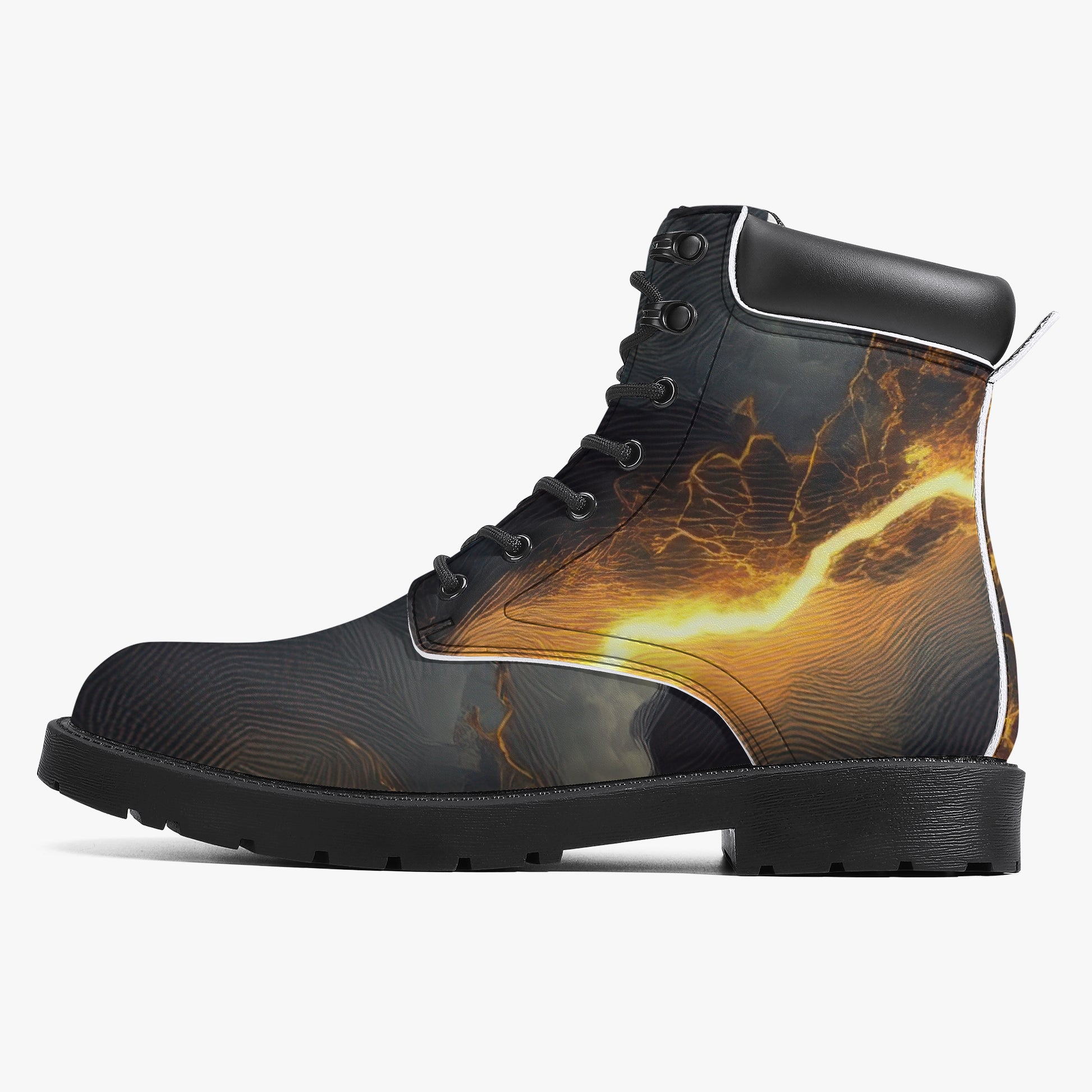 Gold Thunder Leder Boots | Stylische und Warme Winterstiefel Boots JLR Design