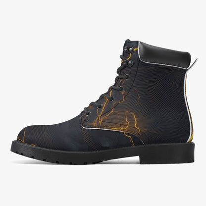 Gold Thunder Leder Boots | Stylische und Warme Winterstiefel Boots JLR Design