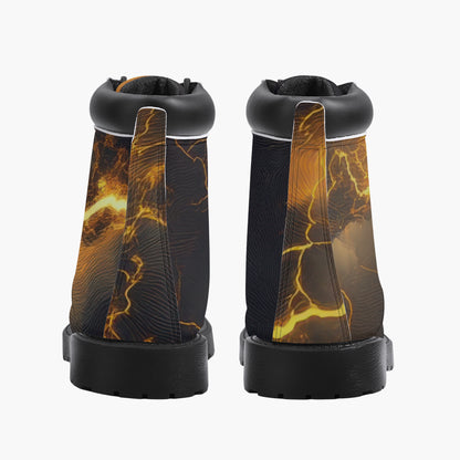 Gold Thunder Leder Boots | Stylische und Warme Winterstiefel Boots JLR Design