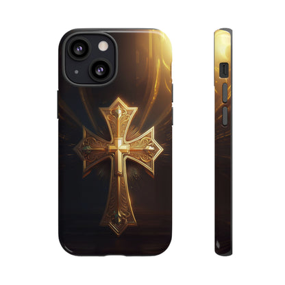 Golden Cross Handyhülle für Iphone 12/13/14/15 Pro/Max/Plus Phone Case 34.99 Accessories, Apple, Cross, Glossy, Golden, iPhone Cases, Matte, Phone accessory, Phone Cases, Samsung Cases, Summer Picks, Tough, Valentine's Day Picks JLR Design