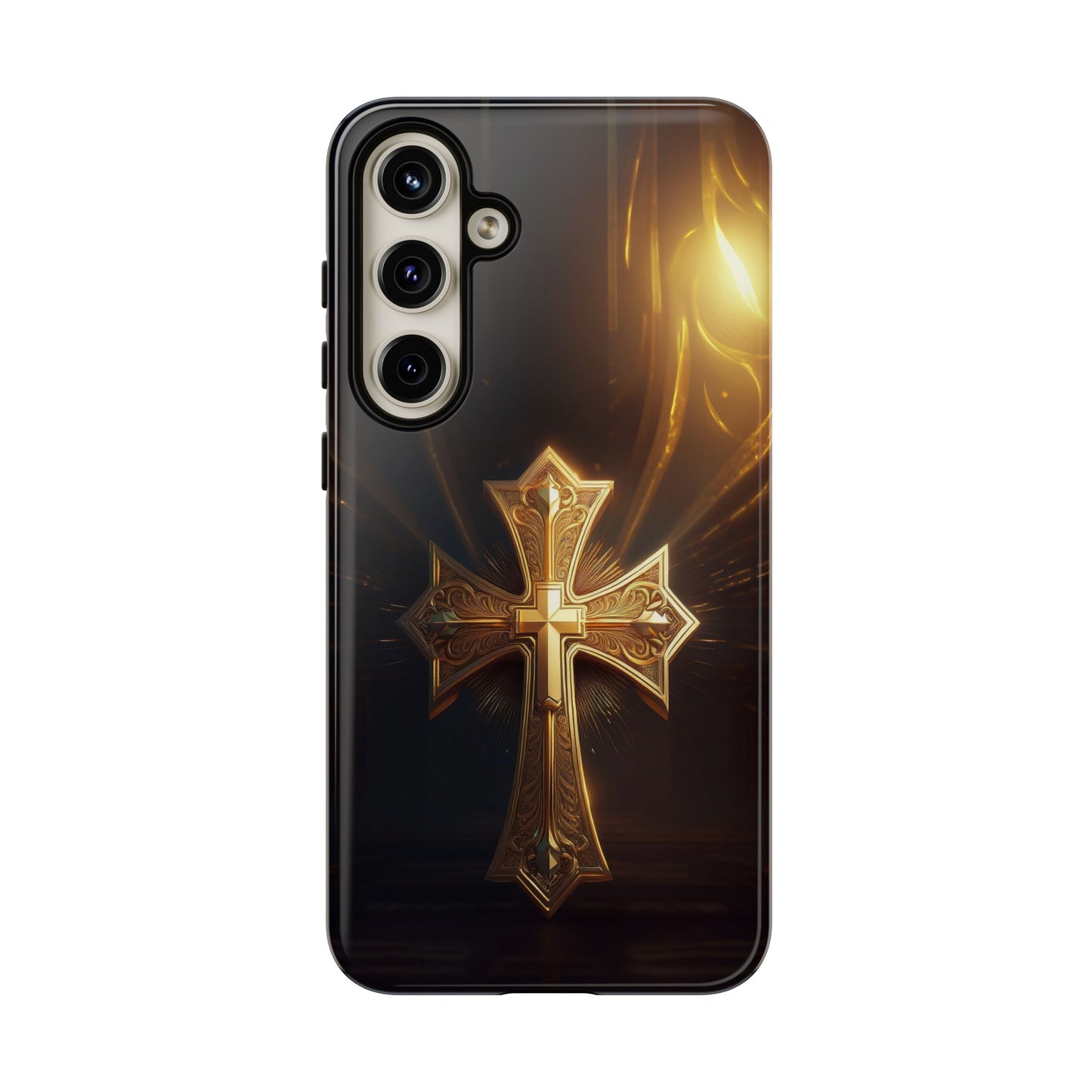 Golden Cross Handyhülle für Samsung Galaxy S22/23/24 Plus/Ultra Phone Case 34.99 Accessories, Cross, Glossy, Golden, iPhone Cases, Matte, Phone accessory, Phone Cases, Samsung, Samsung Cases, Summer Picks, Tough, Valentine's Day Picks JLR Design