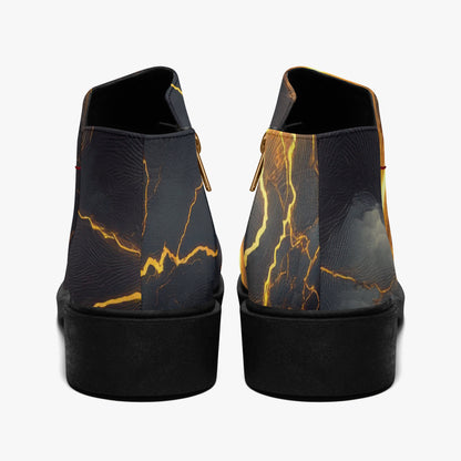 Golden Thunder elegante Reißverschluss-Stiefeletten Stiefeletten JLR Design