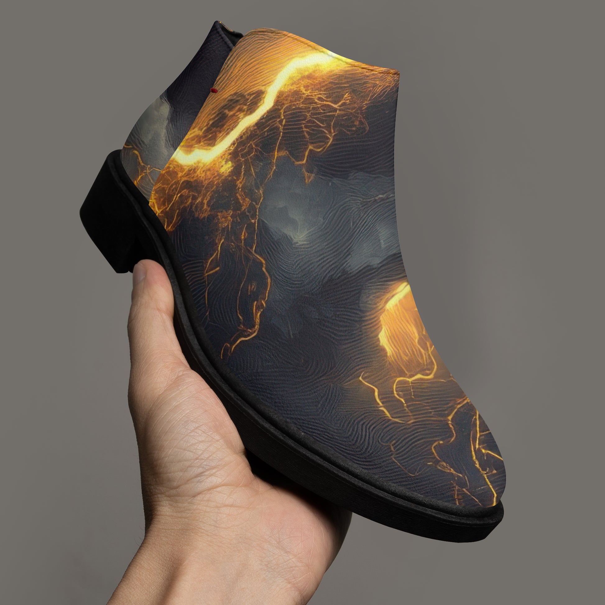 Golden Thunder elegante Reißverschluss-Stiefeletten Stiefeletten JLR Design