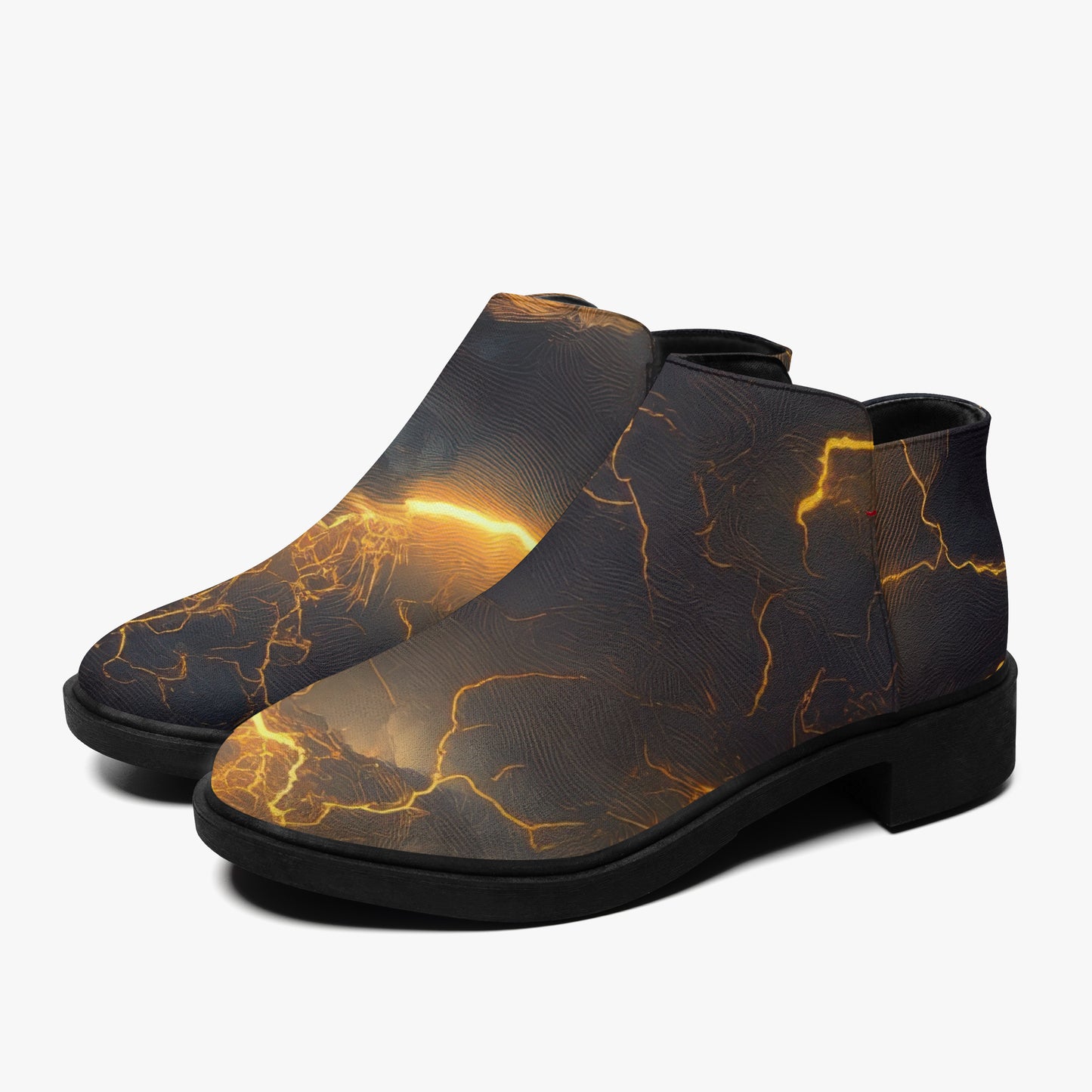 Golden Thunder elegante Reißverschluss-Stiefeletten Stiefeletten JLR Design
