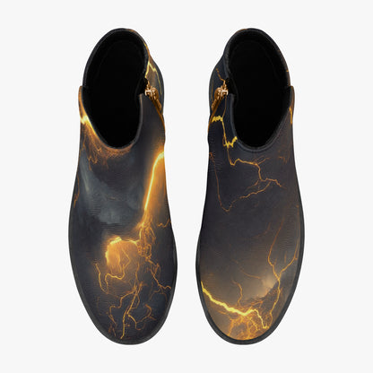 Golden Thunder elegante Reißverschluss-Stiefeletten Stiefeletten JLR Design