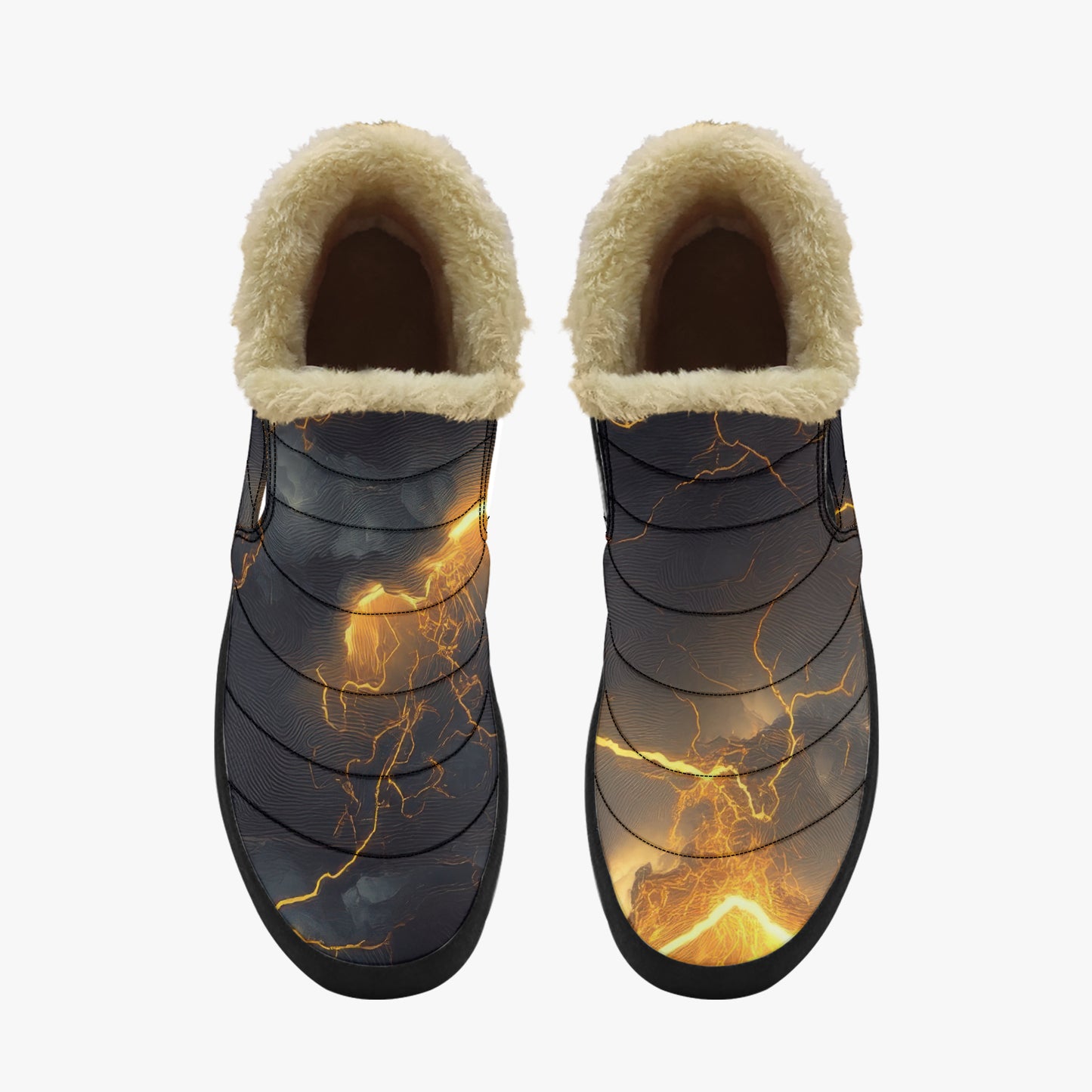 Golden Thunder Faux Fur Slipper Slipper JLR Design