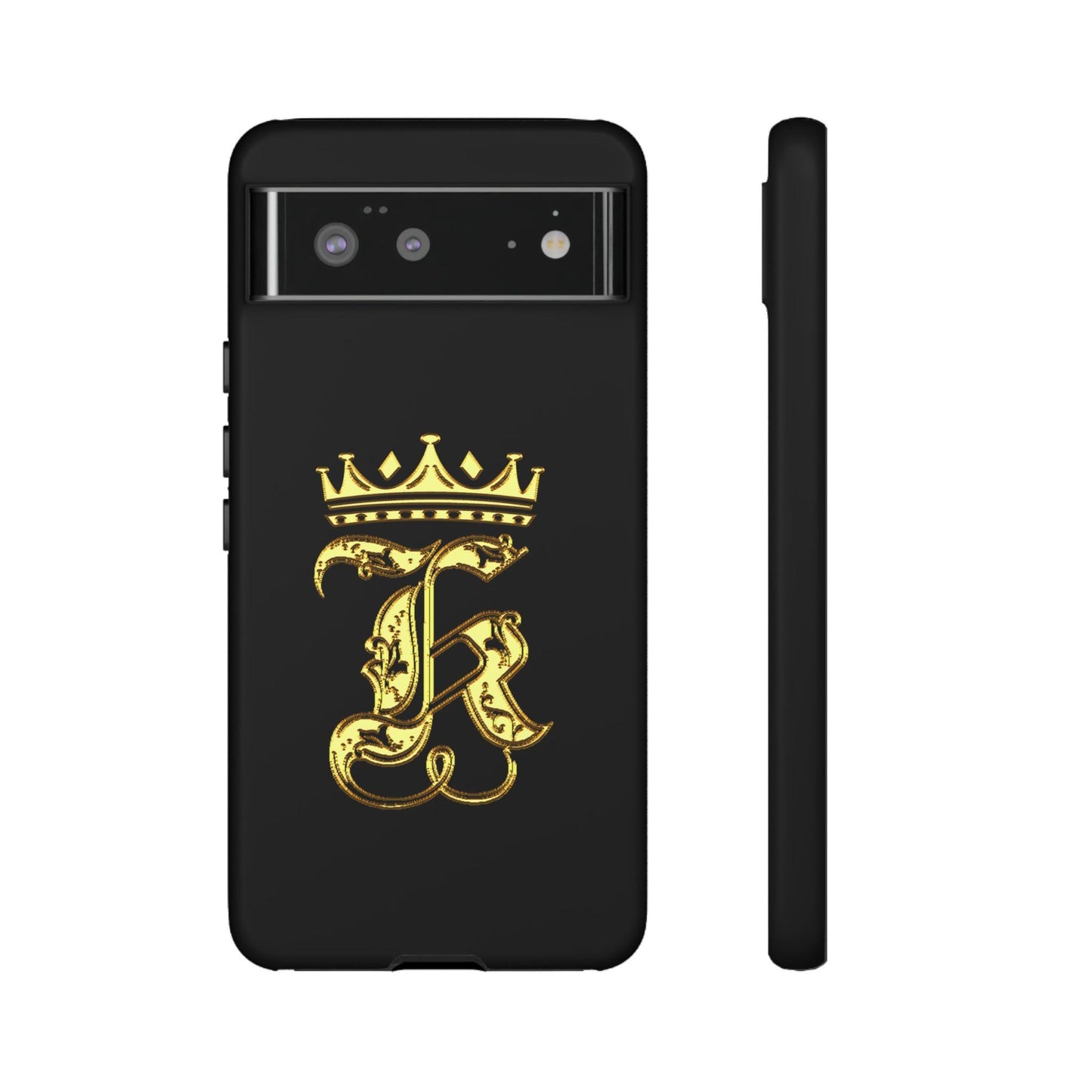 Google Pixel Gold King Cover Phone Case 39.99 Accessories, Glossy, Gold, Google, King, Matte, Phone accessory, Phone Cases, Pixel, Tough, Valentine's Day Picks JLR Design