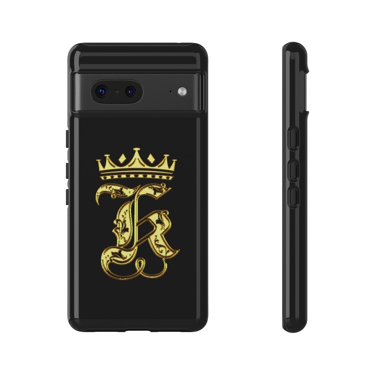 Google Pixel Gold King Cover Phone Case 39.99 Accessories, Glossy, Gold, Google, King, Matte, Phone accessory, Phone Cases, Pixel, Tough, Valentine's Day Picks JLR Design