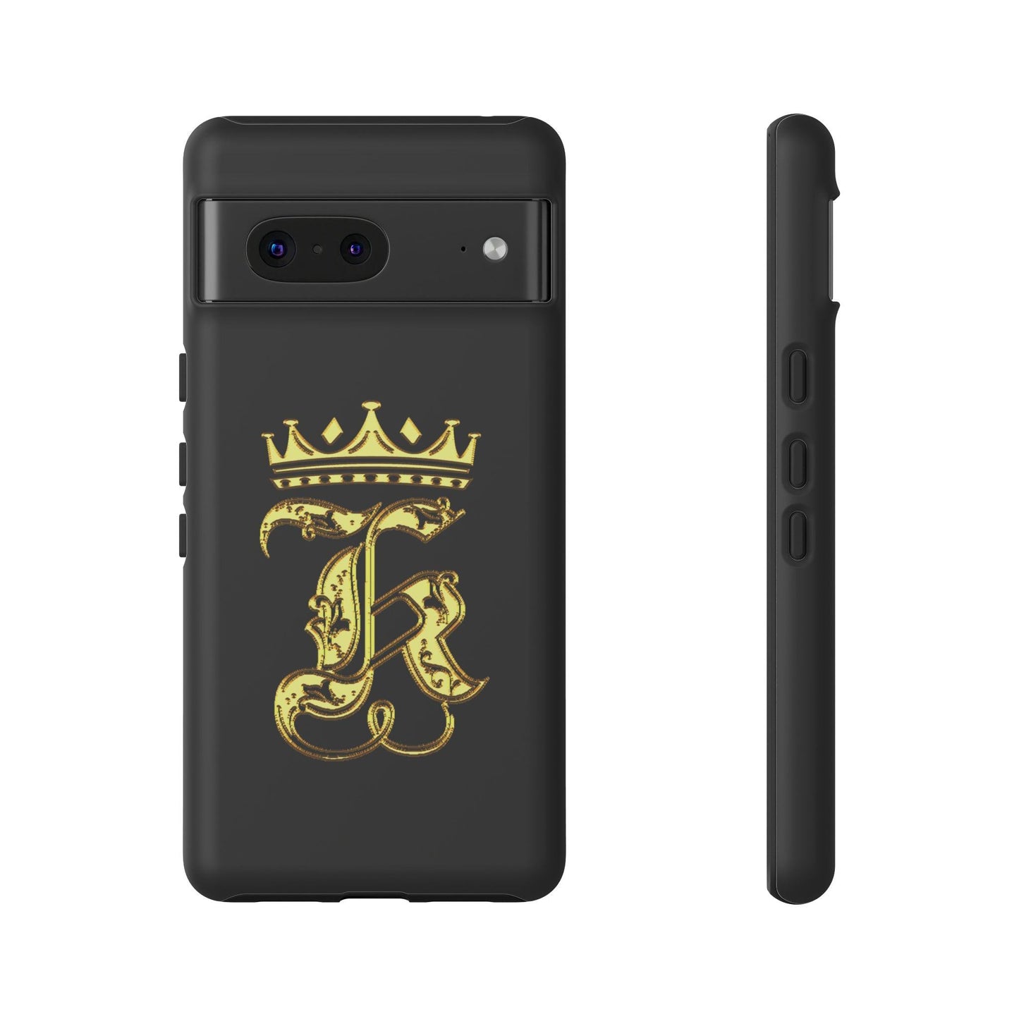 Google Pixel Gold King Cover Phone Case 39.99 Accessories, Glossy, Gold, Google, King, Matte, Phone accessory, Phone Cases, Pixel, Tough, Valentine's Day Picks JLR Design