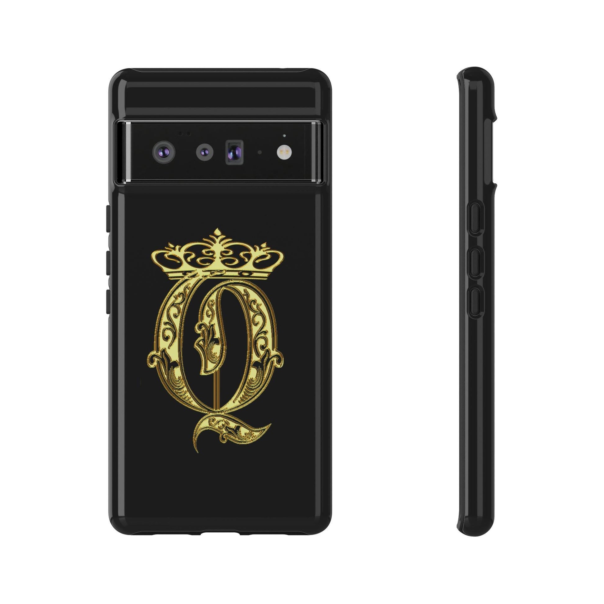 Google Pixel Gold Queen Cover Phone Case 39.99 Accessories, Glossy, Gold, Google, Matte, Phone accessory, Phone Cases, Pixel, Queen, Tough, Valentine's Day Picks JLR Design