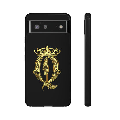 Google Pixel Gold Queen Cover Phone Case 39.99 Accessories, Glossy, Gold, Google, Matte, Phone accessory, Phone Cases, Pixel, Queen, Tough, Valentine's Day Picks JLR Design