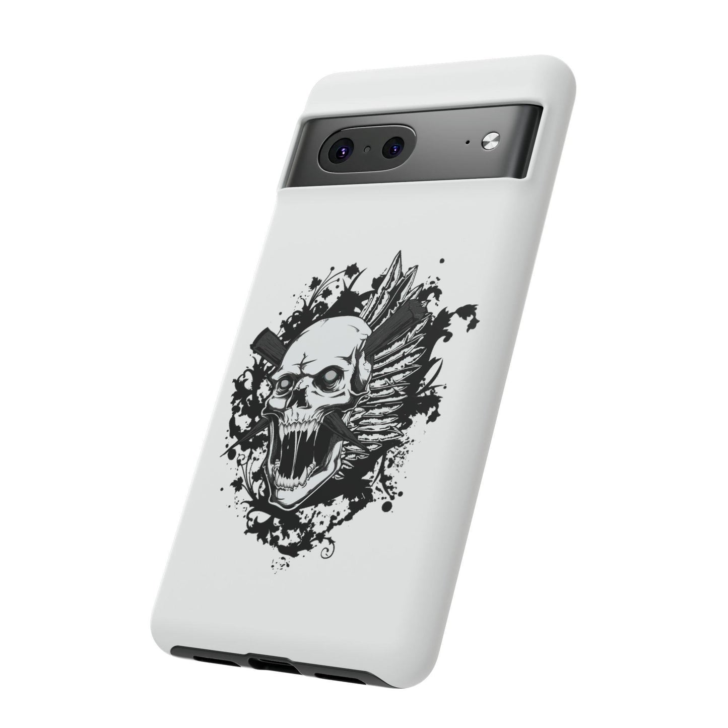 Google Pixel Impaled Skull Cover Phone Case 37.99 Accessories, Glossy, Google, Impaled, Matte, Phone accessory, Phone Cases, Pixel, Skull, Tough, Valentine's Day Picks JLR Design