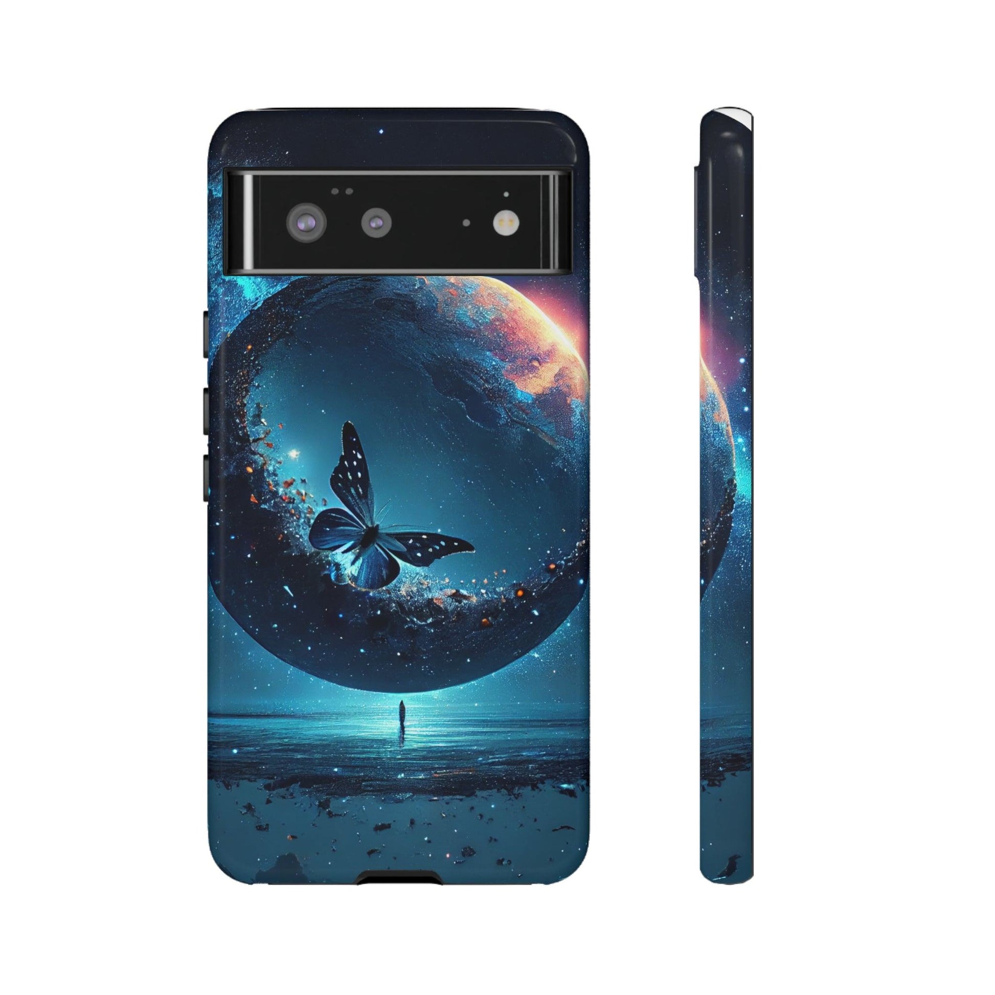 Google Pixel Moon Butterfly Var1 Cover Phone Case 44.99 Accessories, Blue, Butterfly, Cover, Glossy, Glänzend, Handyhülle, Iphone, iPhone Cases, Matte, Phone accessory, Phone Cases, Samsung Cases, Schutz, Var1 JLR Design