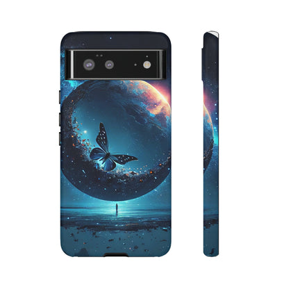 Google Pixel Moon Butterfly Var1 Cover Phone Case 44.99 Accessories, Blue, Butterfly, Cover, Glossy, Glänzend, Handyhülle, Iphone, iPhone Cases, Matte, Phone accessory, Phone Cases, Samsung Cases, Schutz, Var1 JLR Design