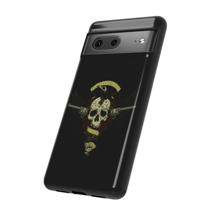 Google Pixel Revolver Skull Cover Phone Case 37.99 Accessories, Glossy, Google, Matte, Phone accessory, Phone Cases, Pixel, Revolver, Skull, Tough, Valentine's Day Picks JLR Design