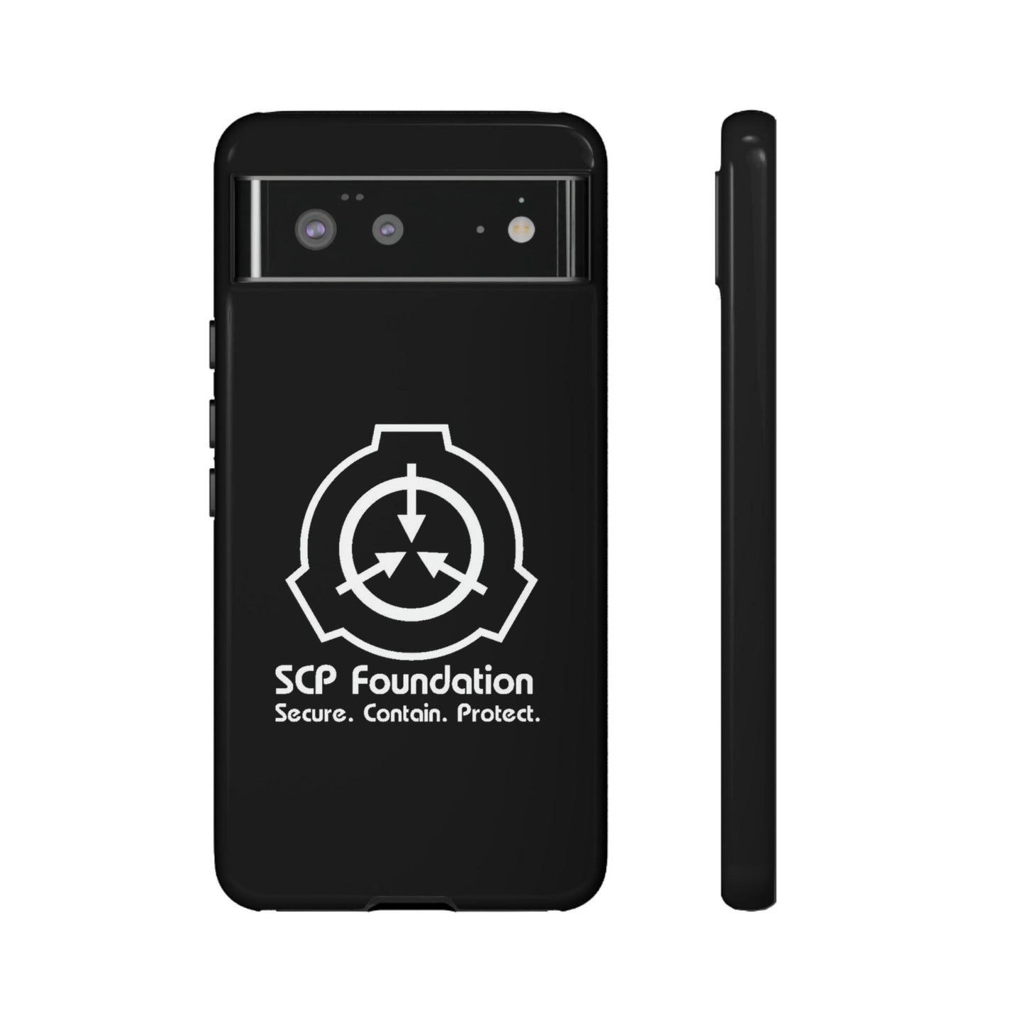 Google Pixel SCP Foundation schwarz Cover Phone Case 44.99 Accessories, Foundation, Glossy, Handyhülle, iPhone Cases, Logo, Matte, Phone accessory, Phone Cases, Samsung Cases, SCP, Weiss JLR Design