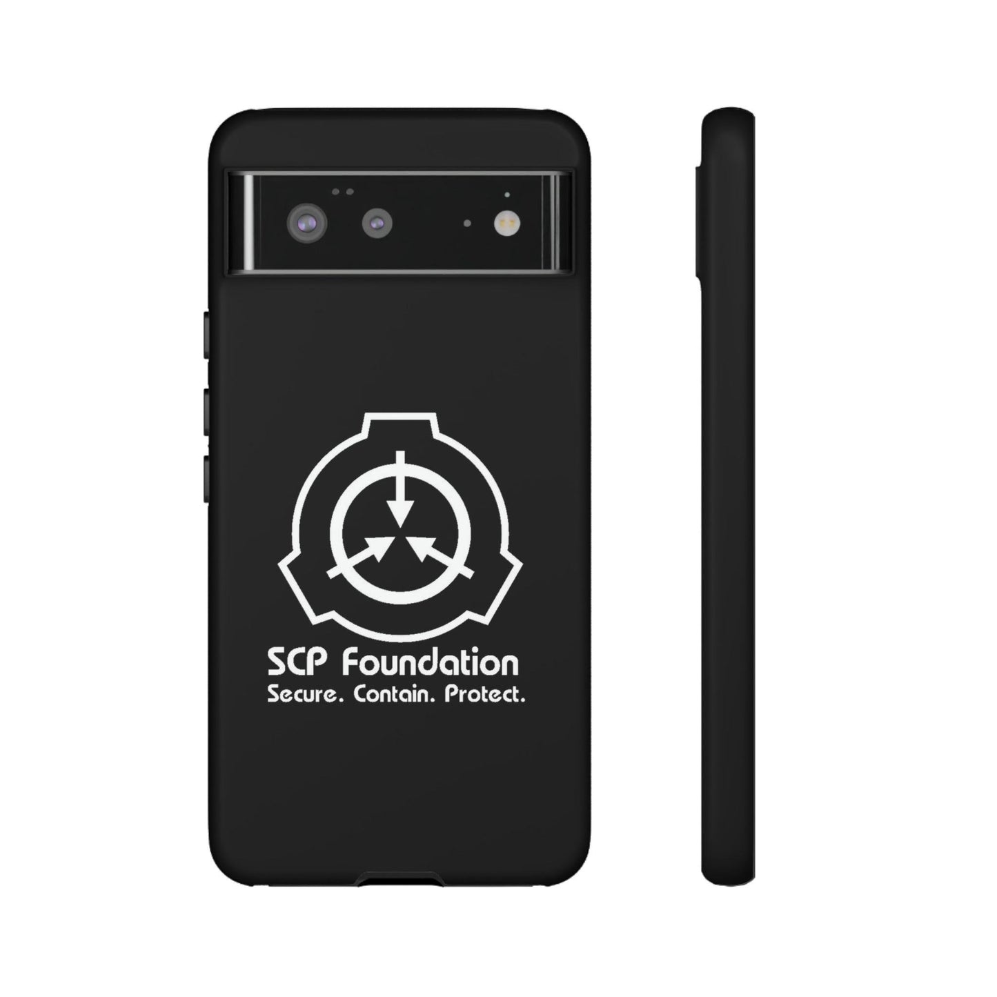 Google Pixel SCP Foundation schwarz Cover Phone Case 44.99 Accessories, Foundation, Glossy, Handyhülle, iPhone Cases, Logo, Matte, Phone accessory, Phone Cases, Samsung Cases, SCP, Weiss JLR Design